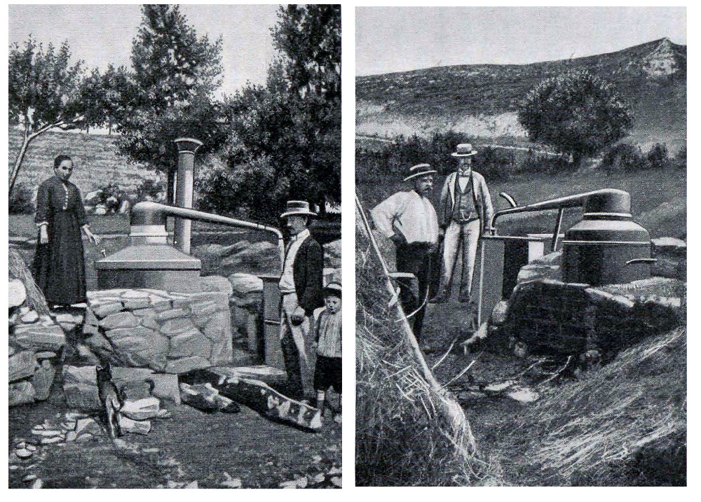 Lavendeldestillation aus der Gegend von Séderon (Basses-Alpes)